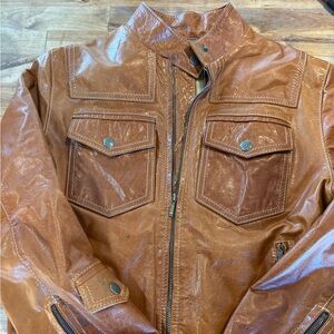 Stylish Brown Leather Jacket for Women
